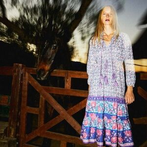 Mille Astrid Floral MIDI Dress XL Quiet Luxury